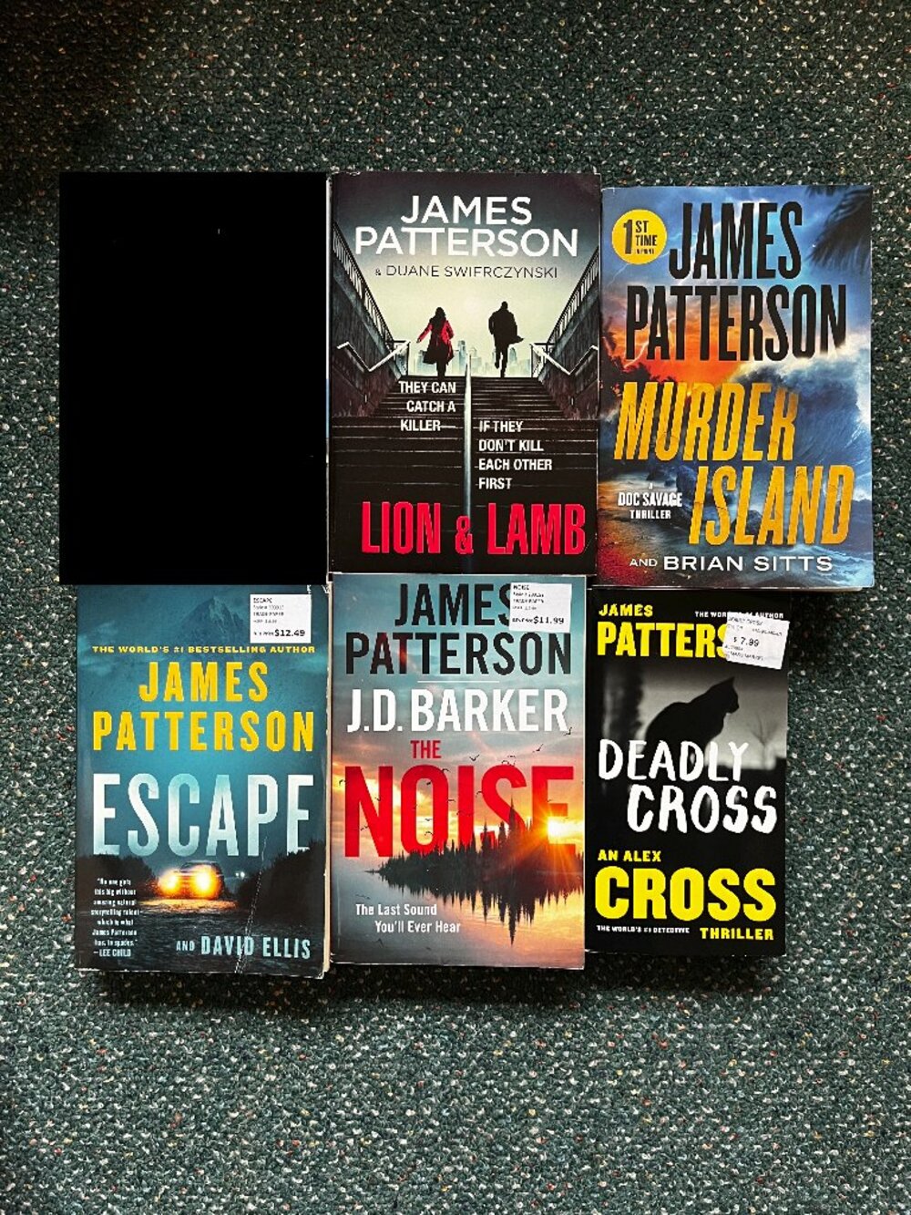 Lot of 5 James Patterson Books